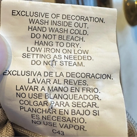 Luxology slip on sleeveless taupe dress. - Picture 8 of 8